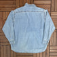 Carhartt Spell Out Patch Light Denim Shirt | Size XX-Large | Vintage 1990s Blue Light Denim Jacket |