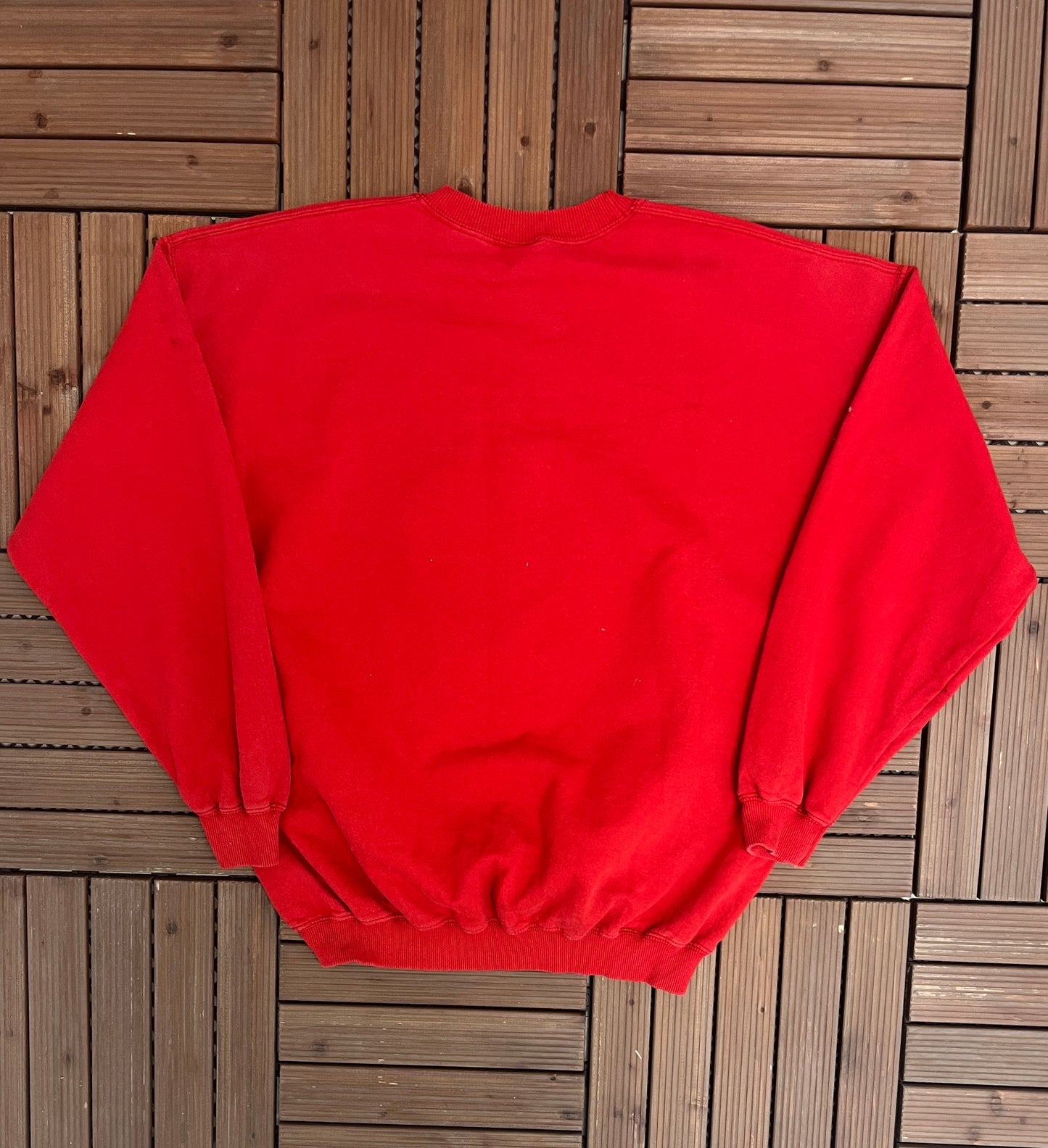 Penn Hills Indians Football Graphic Crewneck | Size X-Large | Vintage 2000s High School Football Red Sweater |