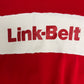 Link-Belt Cranes Graphic Crewneck | Size X-Large | Vintage 1990s Promotional Red Sweater |