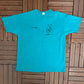 Manitoba Bull Dog Athletic Club Graphic Tee | Size XX-Large | Vintage 1990s Promotional Teal T-Shirt |