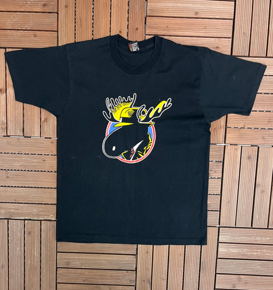 Loose Moose Tap & Grill Toronto Graphic Tee | Size X-Large | Vintage 1990s Promotional Black T-Shirt |