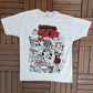 Back To The 50's Graphic Tee | Size X-Large | Vintage 2000s Promotional Grey T-Shirt |