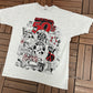 Back To The 50's Graphic Tee | Size X-Large | Vintage 2000s Promotional Grey T-Shirt |