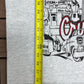 Back To The 50's Graphic Tee | Size X-Large | Vintage 2000s Promotional Grey T-Shirt |