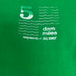 5 Dam Miles Marathon Graphic Tee | Size Large | Vintage 1980s Marathon Green T-Shirt |