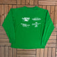5 Dam Miles Marathon Graphic Tee | Size Large | Vintage 1980s Marathon Green T-Shirt |