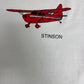 Stinson Aircraft Company Graphic Tee | Size Large | Vintage 1990s Promotional White T-Shirt | Made in USA |