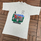 Mechanique Precision Traxter Graphic Tee | Size Medium | Vintage 1990s Made in Canada Grey T-Shirt |