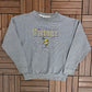 Minnesota Vikings Embroidered Graphic Crewneck | Size Large | Vintage 1990s NFL Football Speckled Sweater |