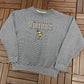 Minnesota Vikings Embroidered Graphic Crewneck | Size Large | Vintage 1990s NFL Football Speckled Sweater |