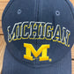 Michigan Wolverines Embroidered Graphic Hat | Snap Back | Vintage 1990s College Sports Blue Cap |