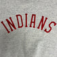 Cleveland Indians Stitched Graphic Crewneck | Size X-Large | Vintage 1990s MLB Baseball Grey Sweater |