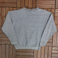 Minnesota Vikings Embroidered Graphic Crewneck | Size Large | Vintage 1990s NFL Football Speckled Sweater |