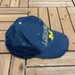 Michigan Wolverines Embroidered Graphic Hat | Snap Back | Vintage 1990s College Sports Blue Cap |