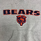 Chicago Bears Embroidered Graphic Hoodie | Size X-Large | Vintage 2000s NFL Football Grey Sweater |