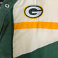 Green Bay Packers Embroidered Graphic Jacket | Size Medium | Vintage 1990s NFL Football Green Game Day Jacket |