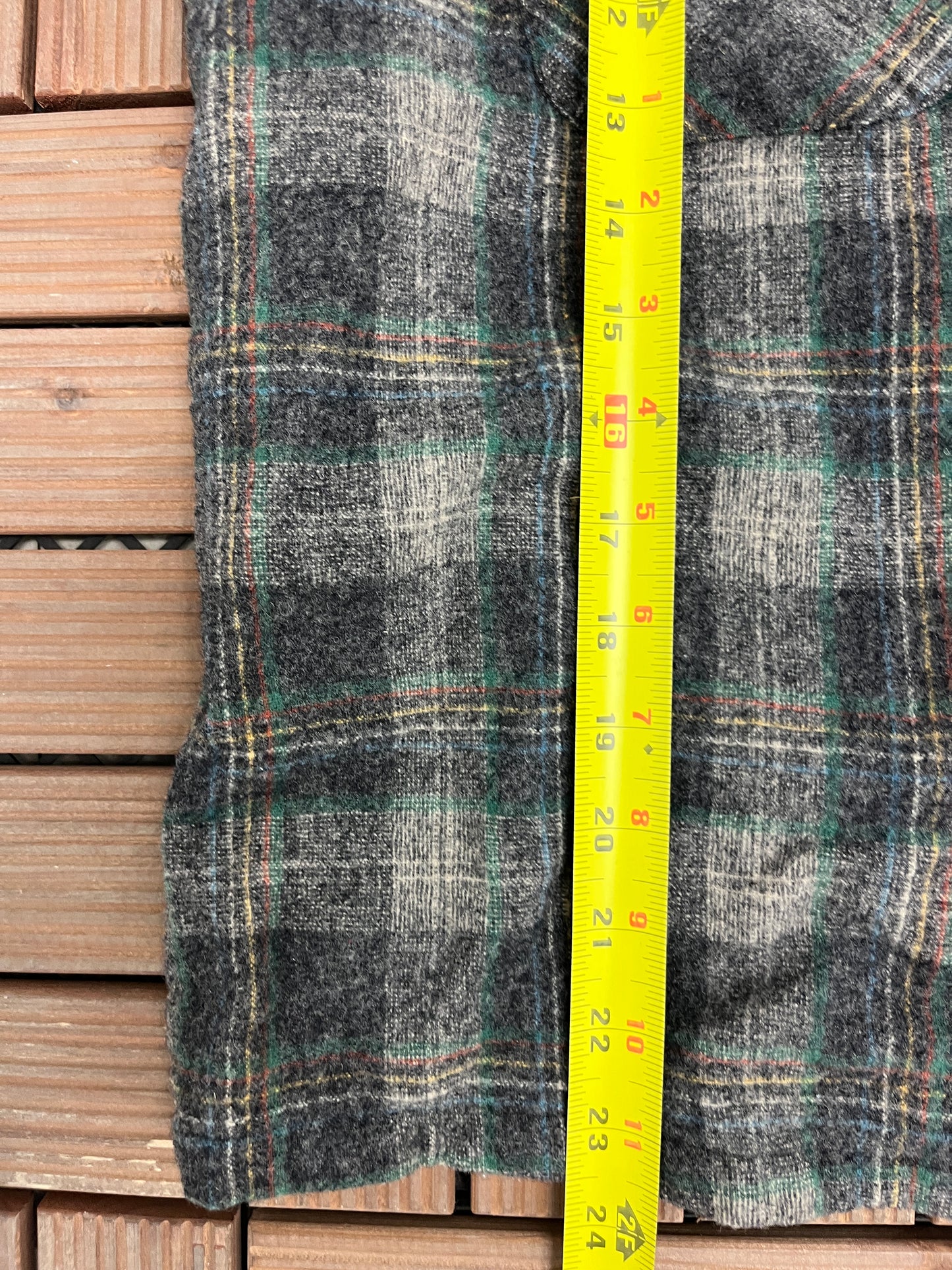 Pendleton Pure Virgin Wool Grey Flannel Shirt | Size X-Large | Vintage 1990s Grey Button Down | Made in USA |