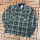 Pendleton Pure Virgin Wool Grey Flannel Shirt | Size X-Large | Vintage 1990s Grey Button Down | Made in USA |