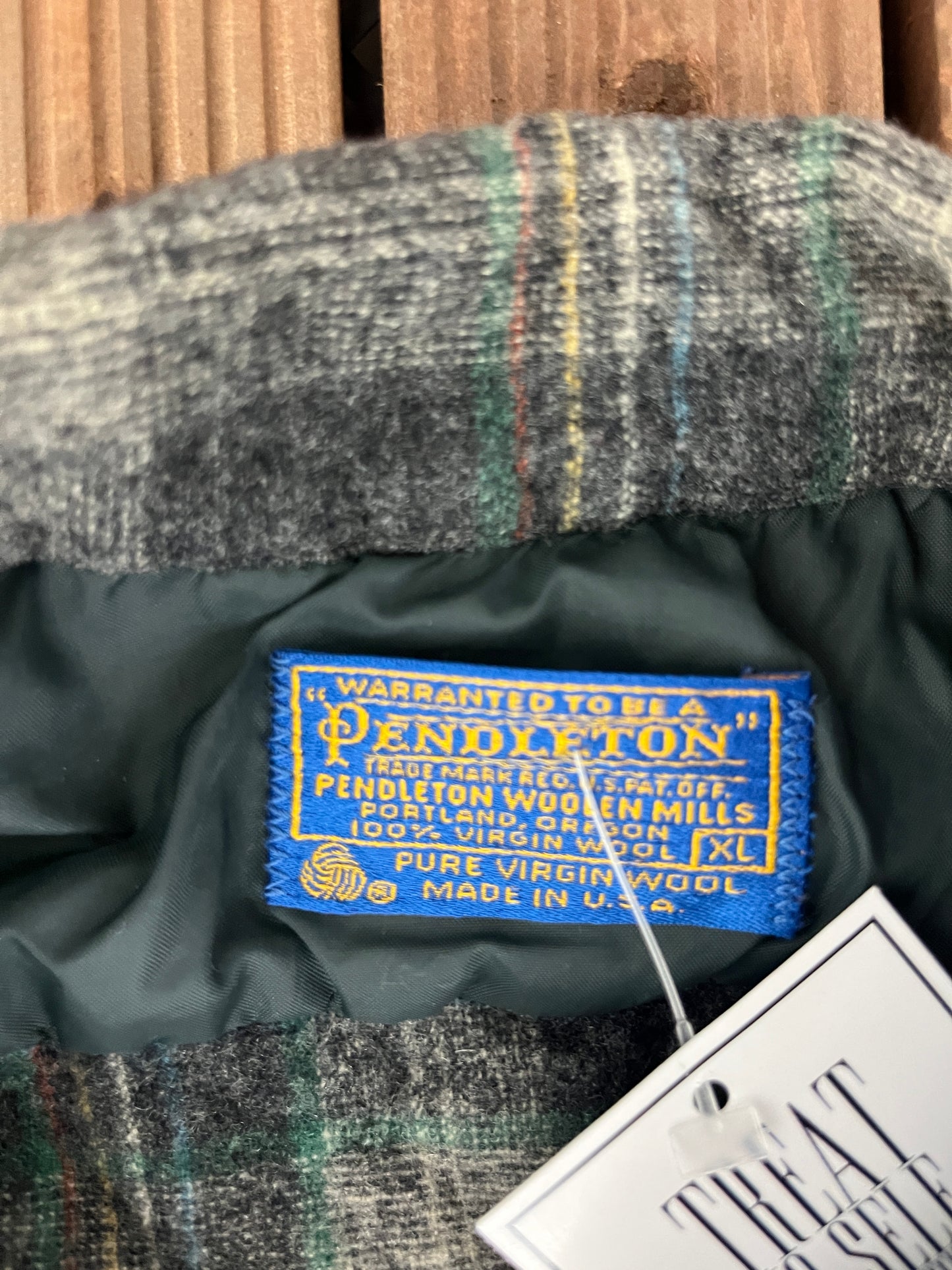 Pendleton Pure Virgin Wool Grey Flannel Shirt | Size X-Large | Vintage 1990s Grey Button Down | Made in USA |