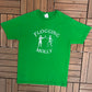 Flogging Molly Graphic Tee | Size Medium | Vintage 2000s Punk Band Green T-Shirt |