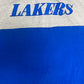Los Angeles Lakers Embroidered Graphic Tee | Size Large | Vintage 2000s NBA Basketball Blue T-Shirt |