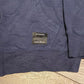 Nike SB Blue Zip Up Sweater | Size Small | Vintage 1990s Retro Navy Sweatshirt |Branded Embroidered Nike Skateboarding|Free Shipping to USA|