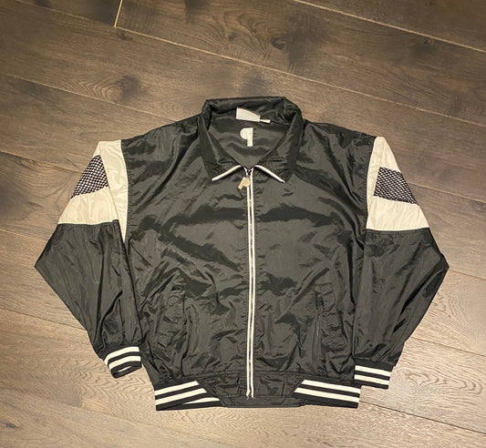 Pro Player Monochrome Windbreaker Jacket | Size Medium | Vintage Branded Windbreaker | Black & White Jacket | Free Shipping to USA |