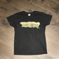 Google Train Station Graphic Tee | Size Ladies Medium | Vintage Style Retro Black T-Shirt | Gildan Cotton Neck Tag | Free Shipping to USA |