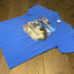 Johnson Space Center Graphic Tee | Size Large | Vintage 1990s Retro Blue T-Shirt | NASA Houston, Texas Graphic Tee | Free Shipping to USA|