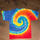 Mickey Mouse Club Tie Dye Graphic Tee | Size Medium | Vintage 2000s Retro Disney Tie Dye Cartoon T-Shirt | Free Shipping to USA |