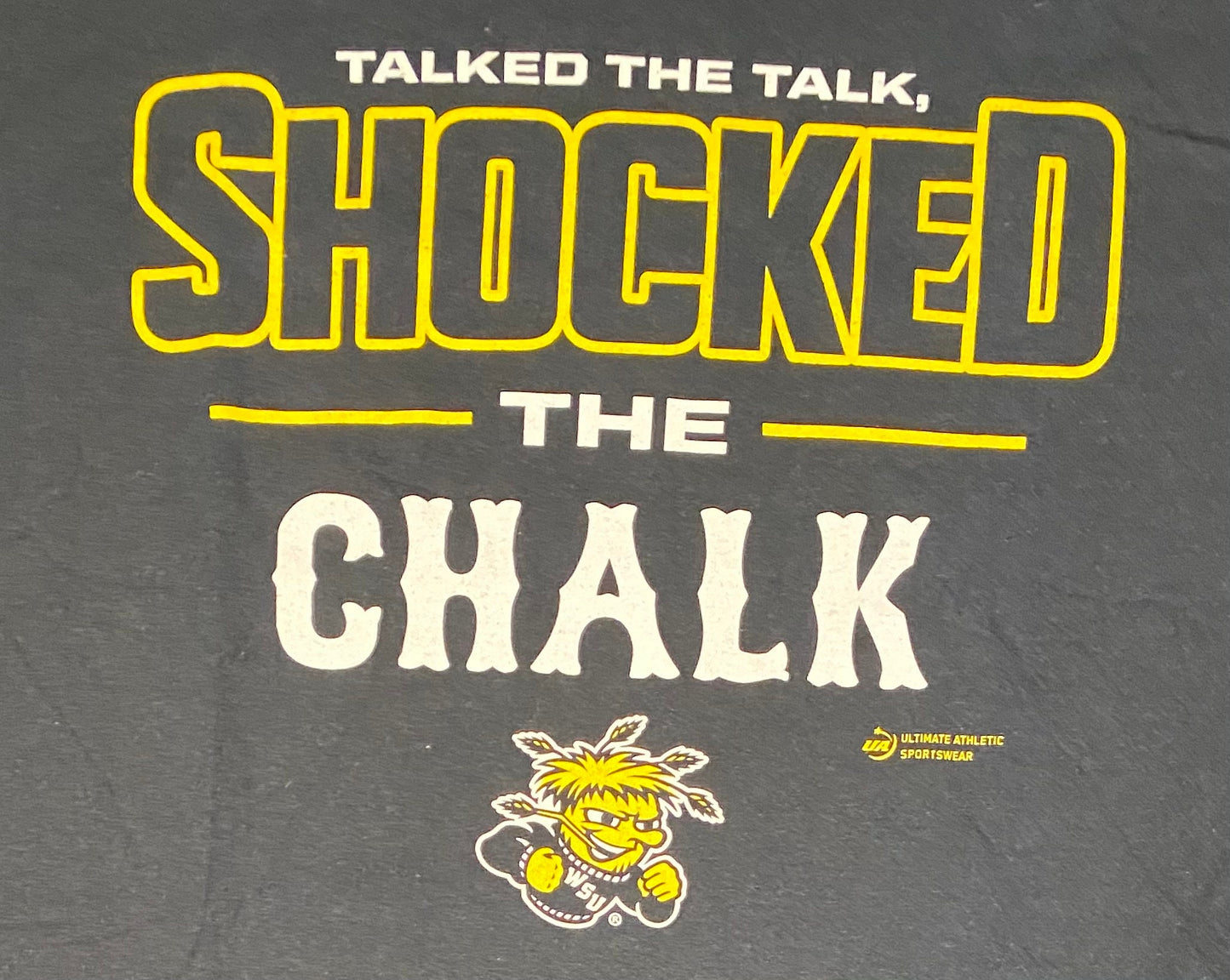 Wichita State Shockers Graphic Tee | Size Large | Vintage 2000s Retro Black College T-Shirt | Talked The Talk | Free Shipping to USA |