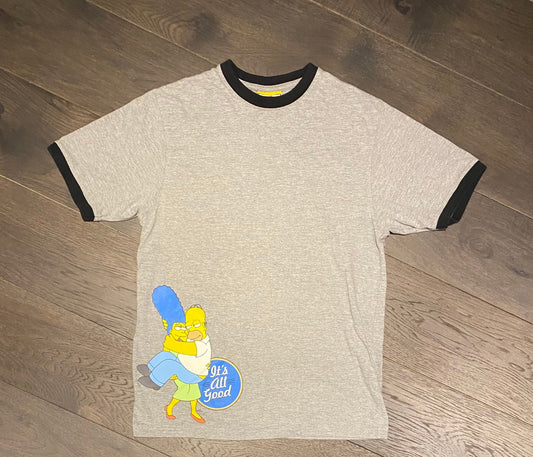 The Simpsons It's All Good Graphic Tee | Size Medium | Vintage 2000s Animated Television Series | Marge & Homer | Free Shipping to USA |