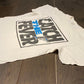 Florida Marlins Catch The Fever Graphic Tee | Size XL | Vintage 2000s White MLB Baseball T-Shirt | Black & Blue | Free Shipping to USA |