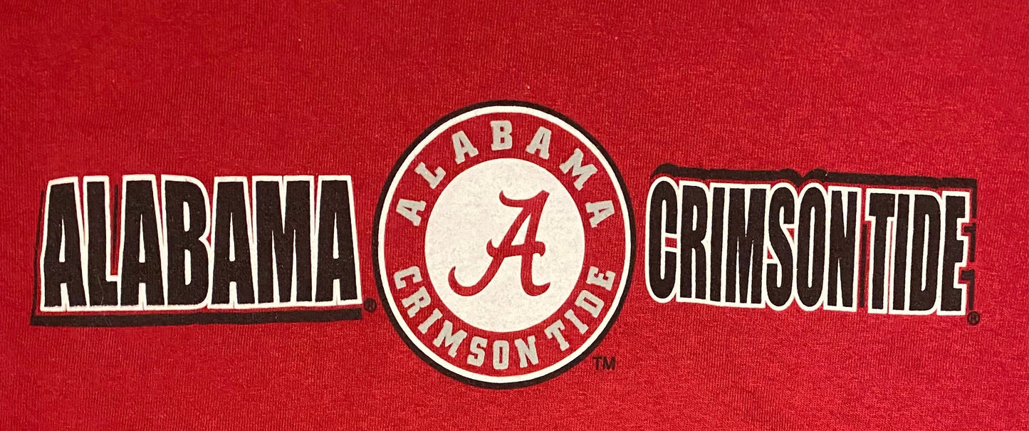 Alabama Crimson Tide Legendary Graphic Tee | Size Large | Vintage 2000s College Football Red T-Shirt | Free Shipping to USA |