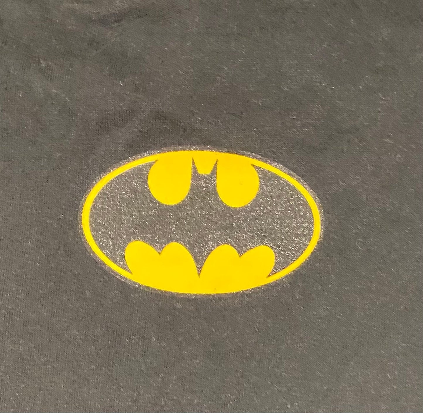 Batman Yellow Logo Graphic Tee | Size XXL | Vintage 2000s Retro Superhero Graphic T-Shirt | Warner Bros Tag | Free Shipping to USA |