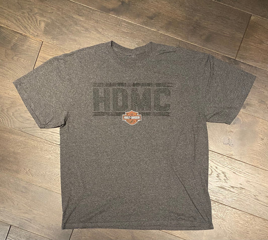 Harley Davidson Motorcycles Graphic Tee | Size Large | Vintage 2000s Biker Grey T-Shirt | Lancaster, Pennsylvania | Free Shipping to USA |