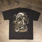 Skeleton Biker Motorcycle Graphic Tee | Size XL | Vintage 2000s Double Sided Black T-Shirt | Biking Graphic | Free Shipping to USA |