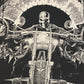 Skeleton Biker Freedom Of The Road Belize Graphic Tee | Size Medium | Vintage 2000s Double Sided Black T-Shirt | Free Shipping to USA |