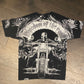 Skeleton Biker Freedom Of The Road Belize Graphic Tee | Size Medium | Vintage 2000s Double Sided Black T-Shirt | Free Shipping to USA |
