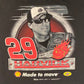 Kevin Harvick Made To Move NASCAR Graphic Tee | Size XXL | Vintage 2000s Racing Black T-Shirt | Chase Authentics | Free Shipping to USA |