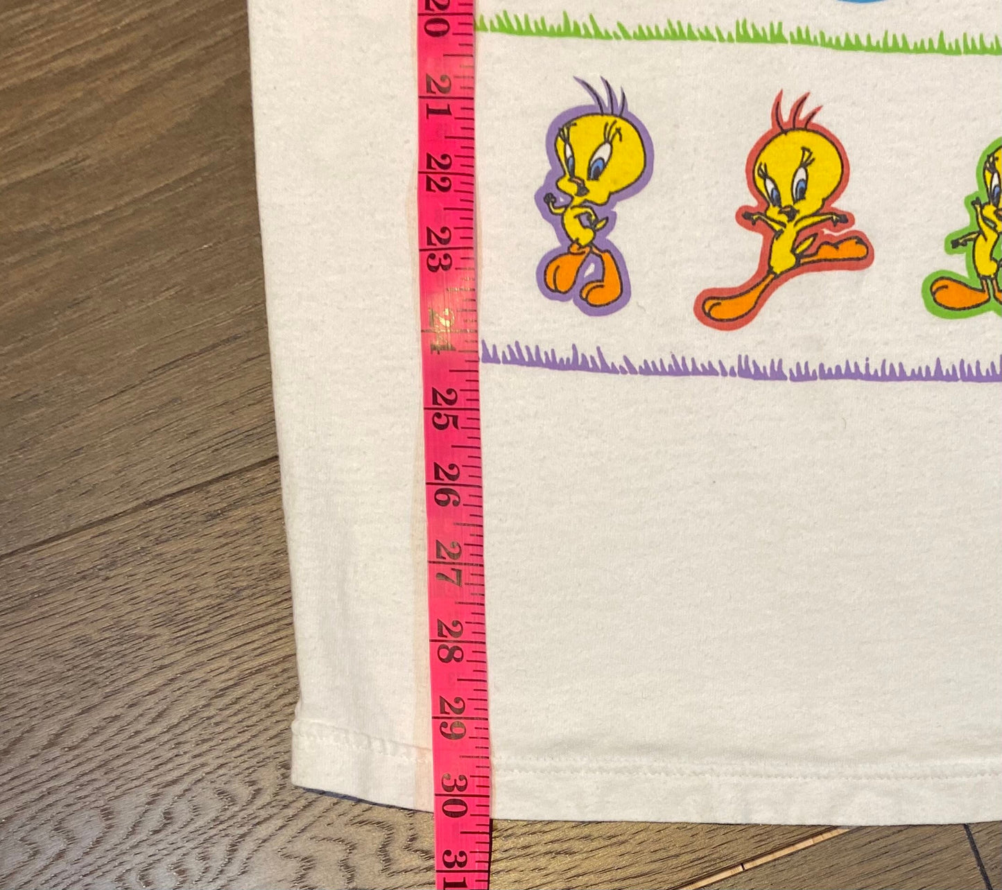 Tweety Bird Emotions Graphic Tee | Size XL | Vintage 1990s Looney Tunes Distressed White T-Shirt | Free Shipping to USA |