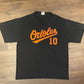 Baltimore Orioles Miguel Tejada Graphic Tee | Size XL | Vintage 2000s MLB Baseball Black T-Shirt | Lee Sports | Free Shipping to USA |