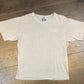 Champion Spell Out Small Logo Graphic Tee | Size Large | Vintage 2000s Grey Heavyweight T-Shirt | Free Shipping to USA |