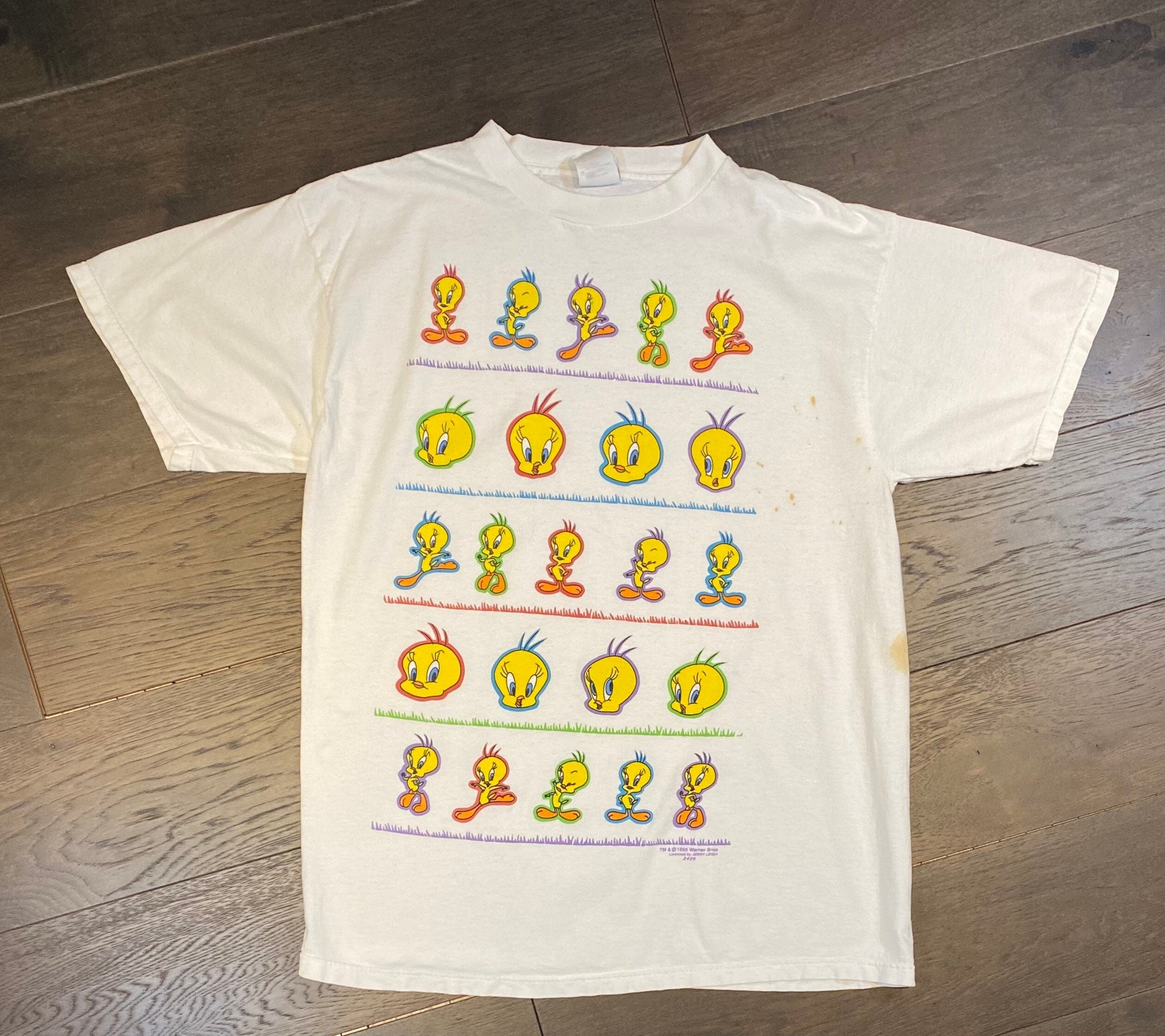 Tweety Bird Emotions Graphic Tee | Size XL | Vintage 1990s Looney