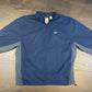 Reebok Small Embroidered Logo Windbreaker Jacket | Size XL | Vintage 2000s Branded Navy Zip Up Windbreaker | Free Shipping to USA |