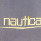 Nautica Spell Out Graphic Tee | Size One Size Fits All | Vintage 2000s Branded Navy Blue T-Shirt | Free Shipping to USA |