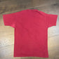 Guess Jeans Embroidered Graphic Tee | Size Large | Vintage 1990s Single Stitch Branded Red T-Shirt | Free Shipping to USA |