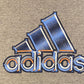 Adidas Three Stripe Bubble Logo Graphic Tee | Size XXL | Vintage 1990s Branded Blue & Grey T-Shirt |