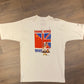 Hong Kong England 1997 Graphic Tee | Size Large | Vintage 1990s Single Stitch China White T-Shirt  |