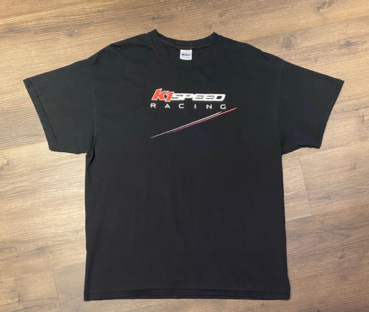 K1 Speed Go Kart Racing Graphic Tee | Size XL | Vintage 2000s Go Karting Promo Black T-Shirt | California, Florida | Free Shipping to USA |